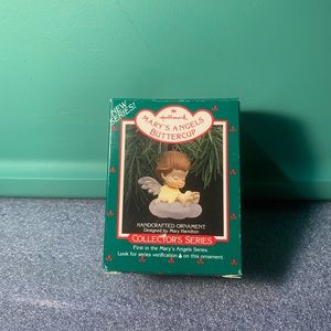 Hallmark Mary's Angels Buttercup Ornament - Green and Gold